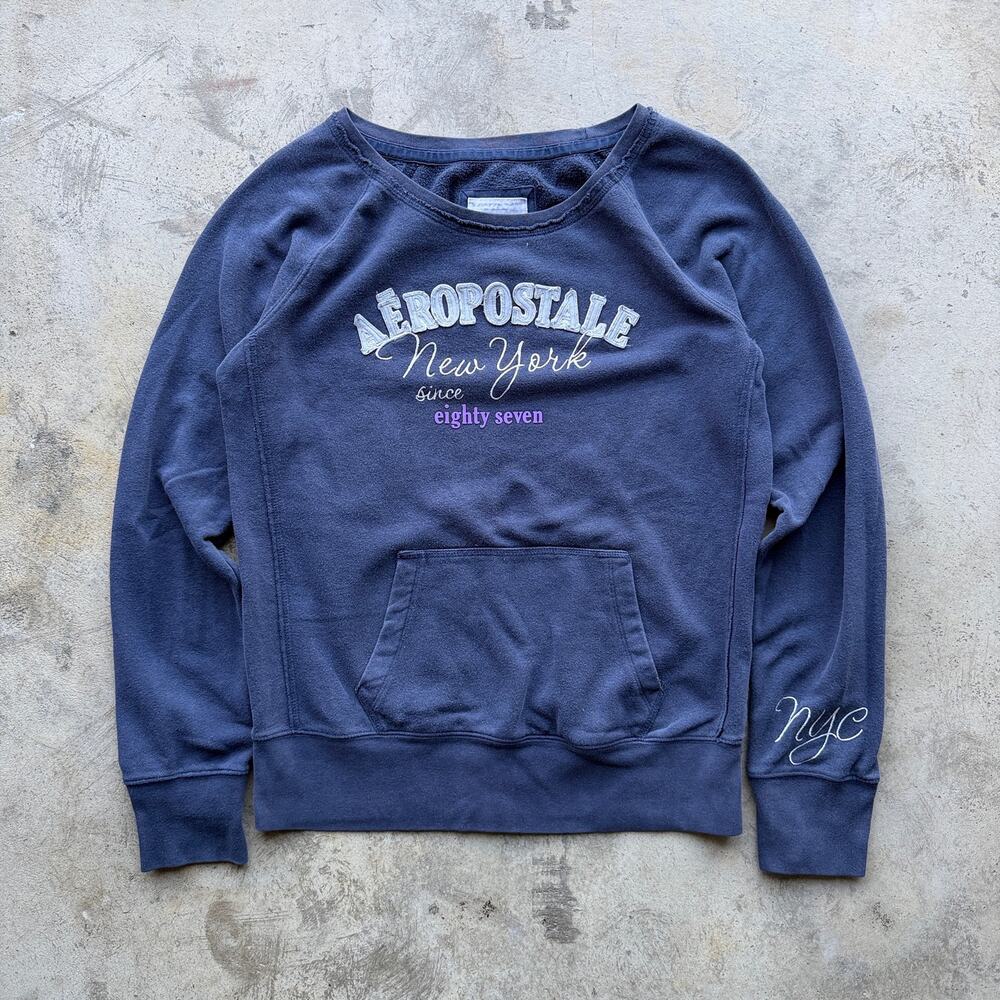 Vintage Y2K Aeropostale NYC Graphic Crewneck Sweatshirt XL